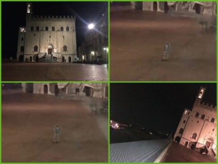 068 At Piazza Grande, I made a guest appearance on a YouTube live broadcast.